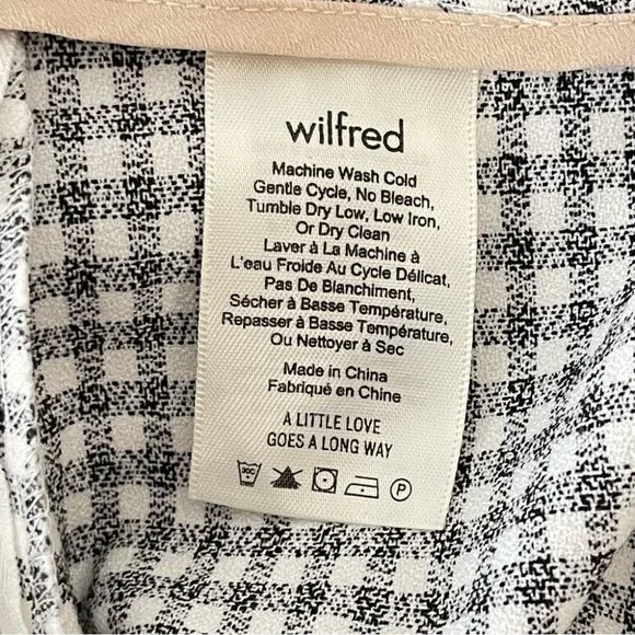 ❌SOLD❌ Aritzia Wilfred Kick Flare Pant High-Waisted Gingham Trouser Pant size 6 - Picture 9 of 11